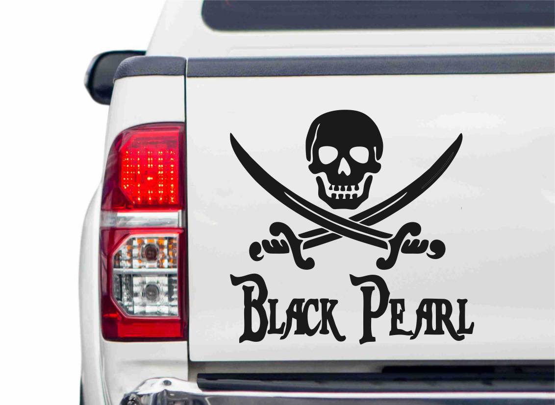 Black Pearl Piraten Autoaufkleber