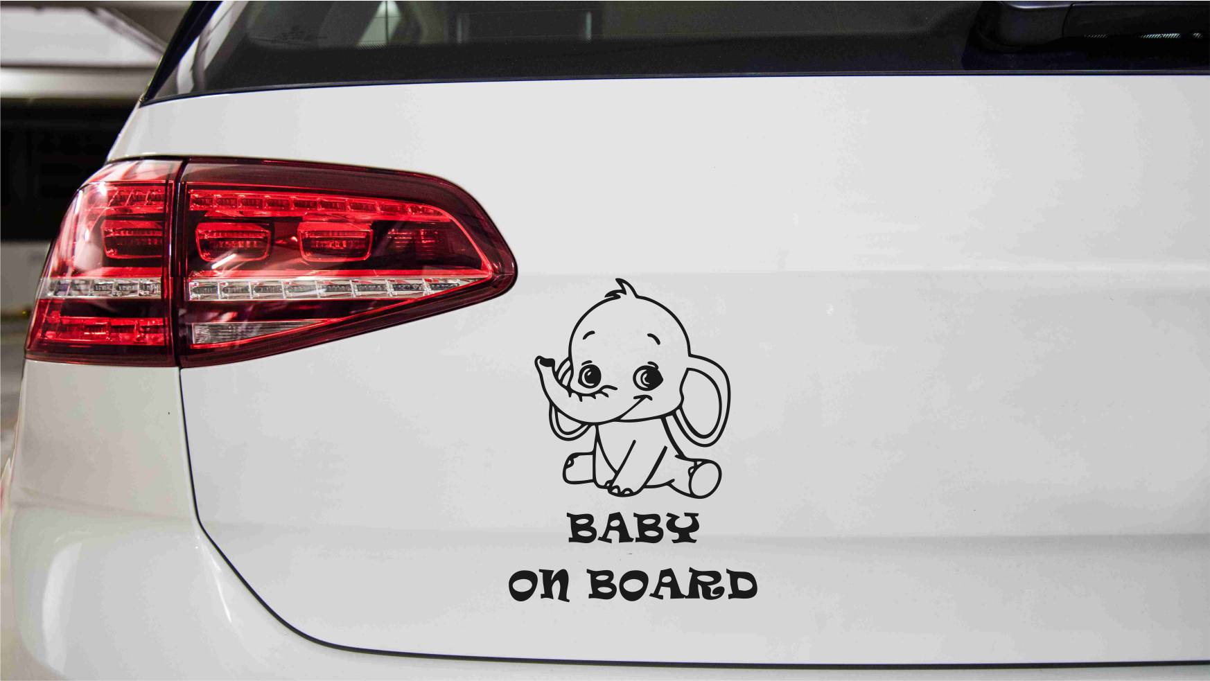 Dumbo Baby on Board Autoaufkleber