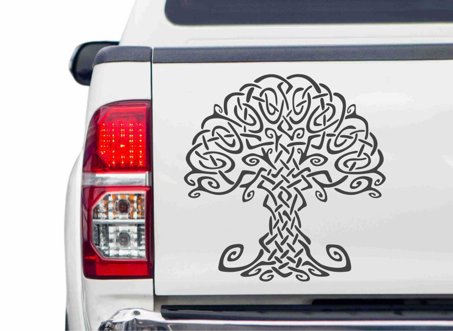Baum des Lebens Yggdrasil 2 Autoaufkleber