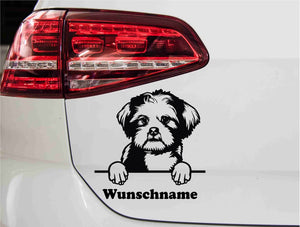 aufkleber-LhasaApso-hunderasse-schwarz