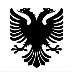 Albanischer Adler Autoaufkleber