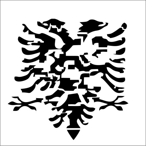 Albanischer Adler Camouflage Autoaufkleber