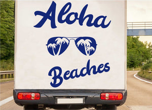 aufkleber-beches-aloha-sonnenbrille-palmen-blau