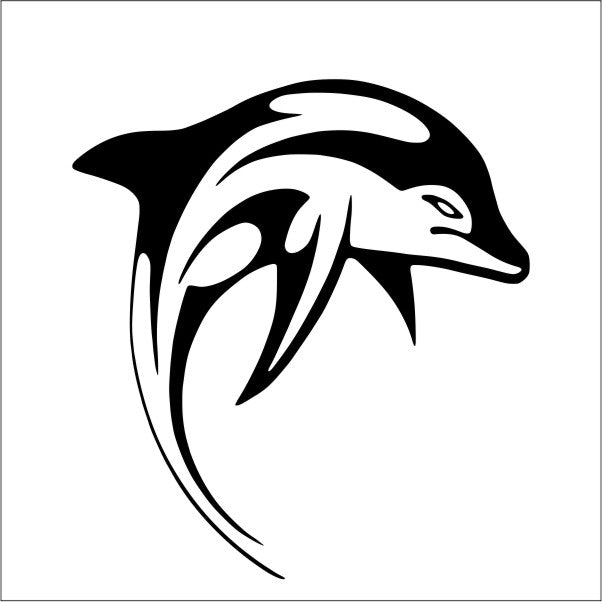 aufkleber-delphin-tribal