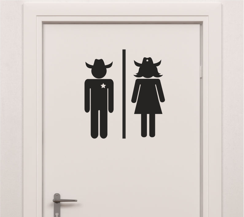 aufkleber-fuer-tueren-toilette-western-cowboy-cowgirl-t0006-schwarz