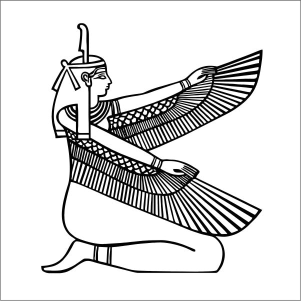 Ägyptische Göttin Isis Autoaufkleber