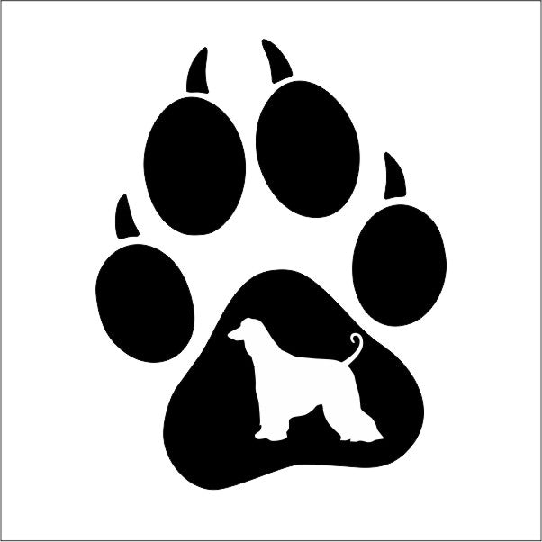 aufkleber-hundepfote-afganischer-windhund