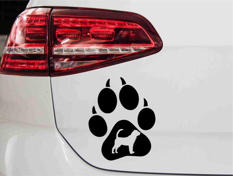 aufkleber-hundepfote-bloodhound-schwarz