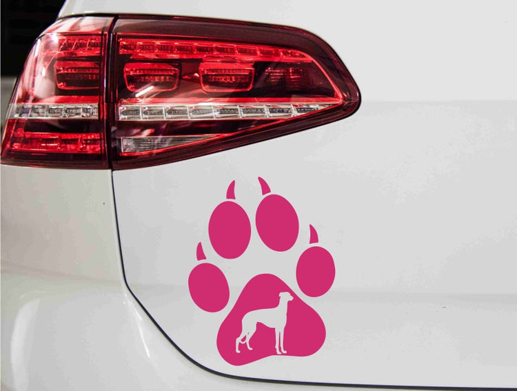 aufkleber-hundepfote-italian-greyhound-pink