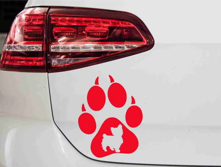 aufkleber-hundepfote-yorkshire-terrier-silhouette-rot