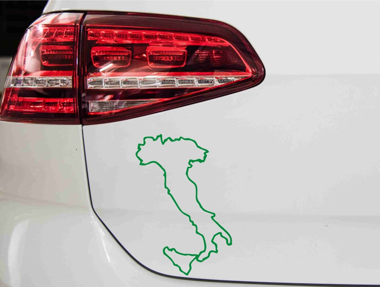 Italien Landkarte Autoaufkleber │My-Foil Online Shop
