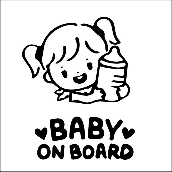 Baby on Board Aufkleber 12x7cm Auto Sticker an Bord Autoaufkleber  UV-wasserfest