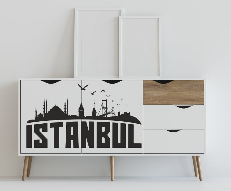 aufkleber-moebel-istanbul-skyline-schwarz