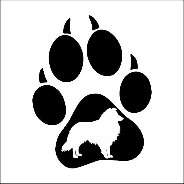 aufkleber-hund-shetland-sheepdog-pfote