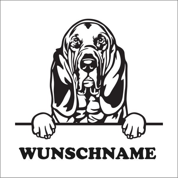 aufkleber-bloodhound-wunschname
