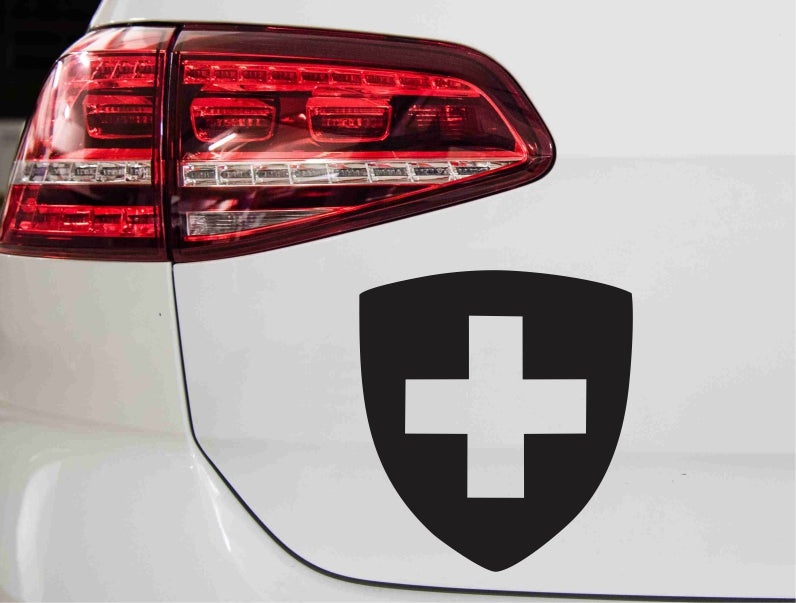 Schweiz Wappen Autoaufkleber