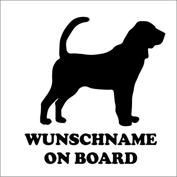 aufkleber-bloodhound-silhouette