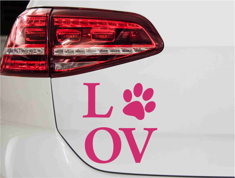 aufkleber-text-love-hund-pink