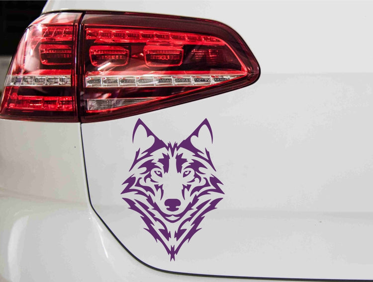 Wolfskopf Tribal Autoaufkleber │My-Foil Online Shop