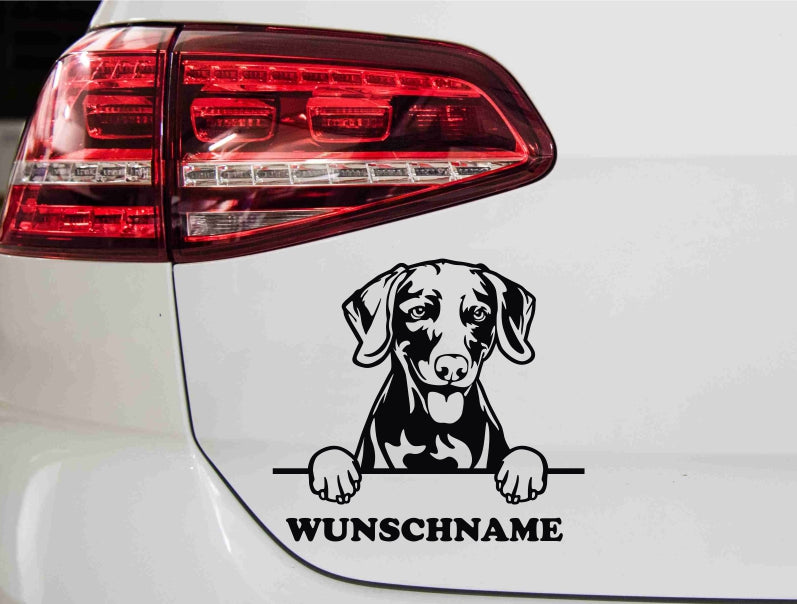 aufkleber-weimaraner-hunderasse-mit-wunschnamen-schwarz