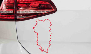 autoaufkleber-albanien-landkarte-rot