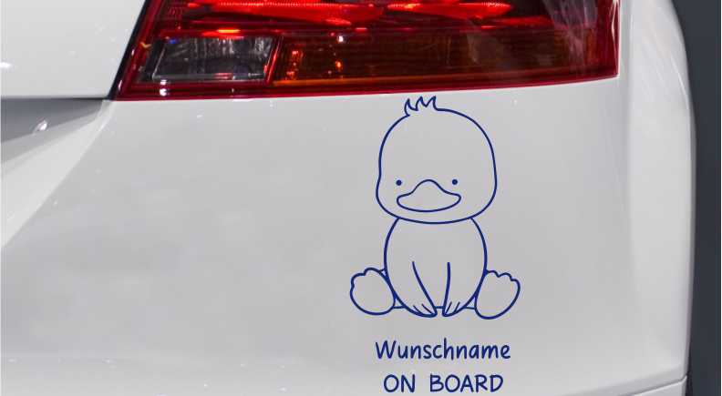 autoaufkleber-kleine-ente-mit-wunschnamen-blau