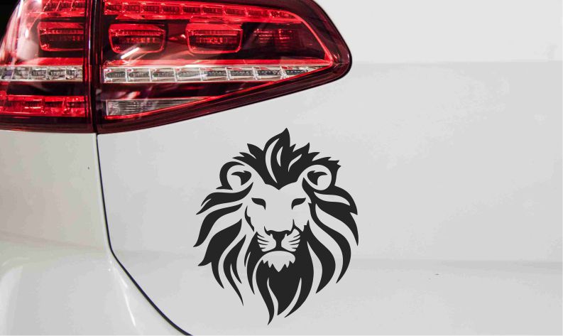 Löwenkopf Leone Autoaufkleber