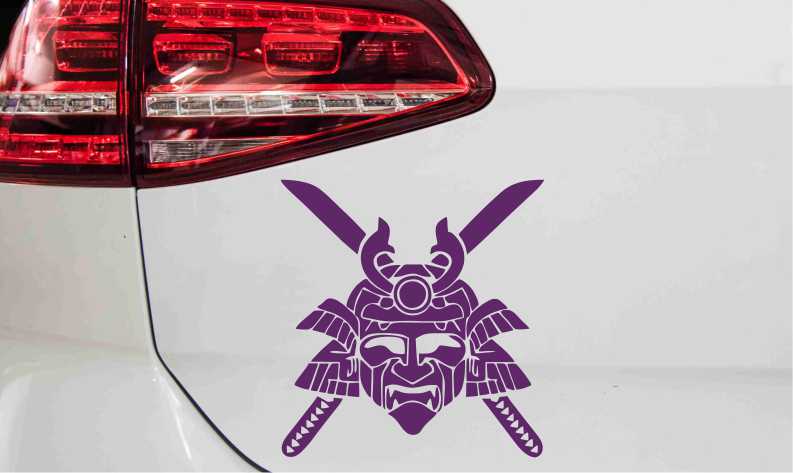 autoaufkleber-samurai-maske-mit-schwert-violett